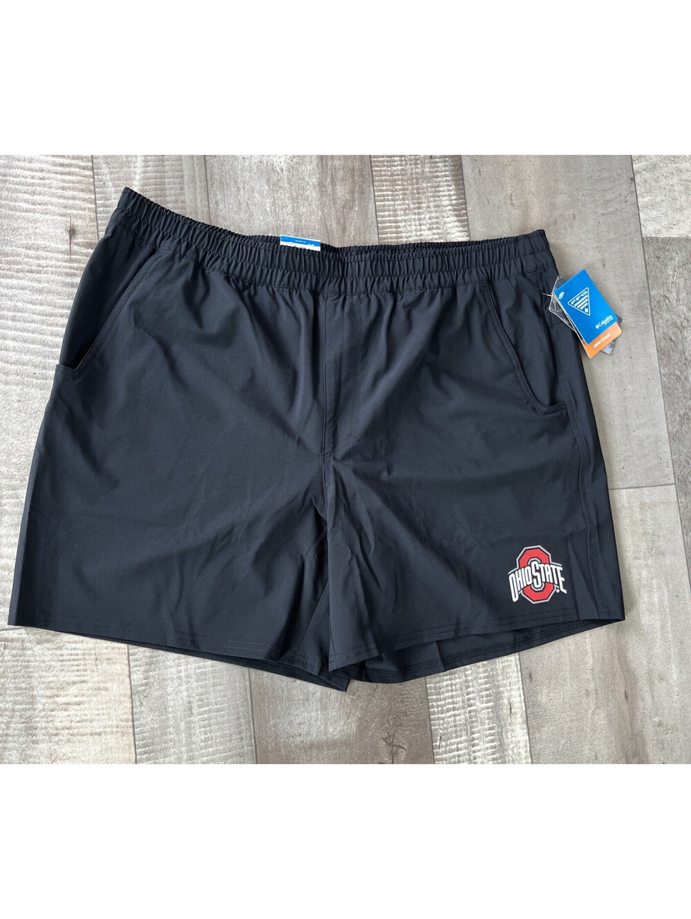 Columbia PFG Shorts Mens Ohio State Size XL $55 MSRP Black Buckeyes 5" Inseam